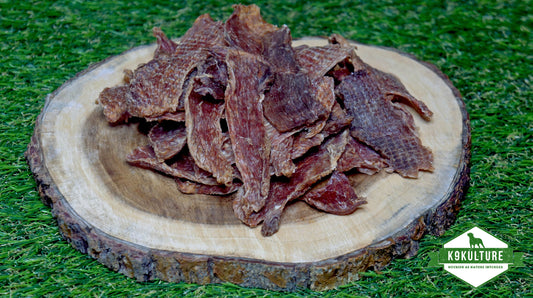 Dehydrated Pork Loin Strips - K9 Kulture